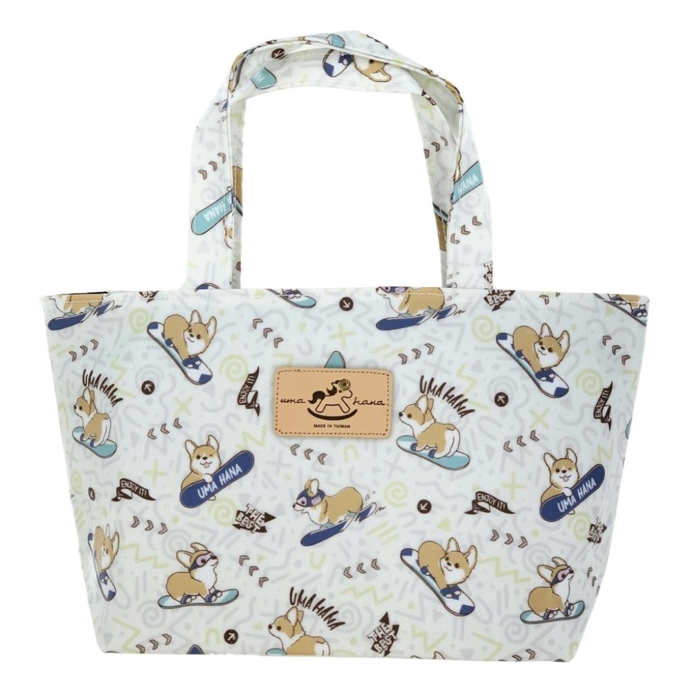 Waterproof Corgi Small Tote Handbag Purse
